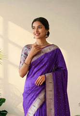 Soft Khadi Raw Silk Rich Paithani Saree