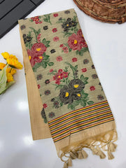 Soft Muga Cotton Jamdani Buttas Saree