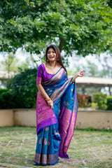 Soft Banarasi Katan Silk Saree