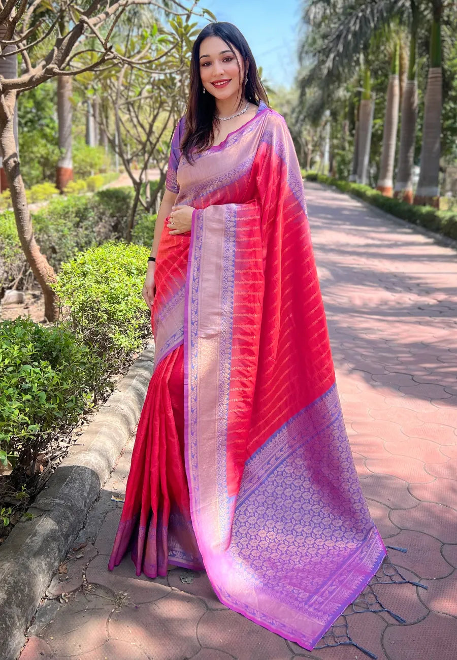 Soft Silk Zari Woven Saree (Product Code: AS-480)