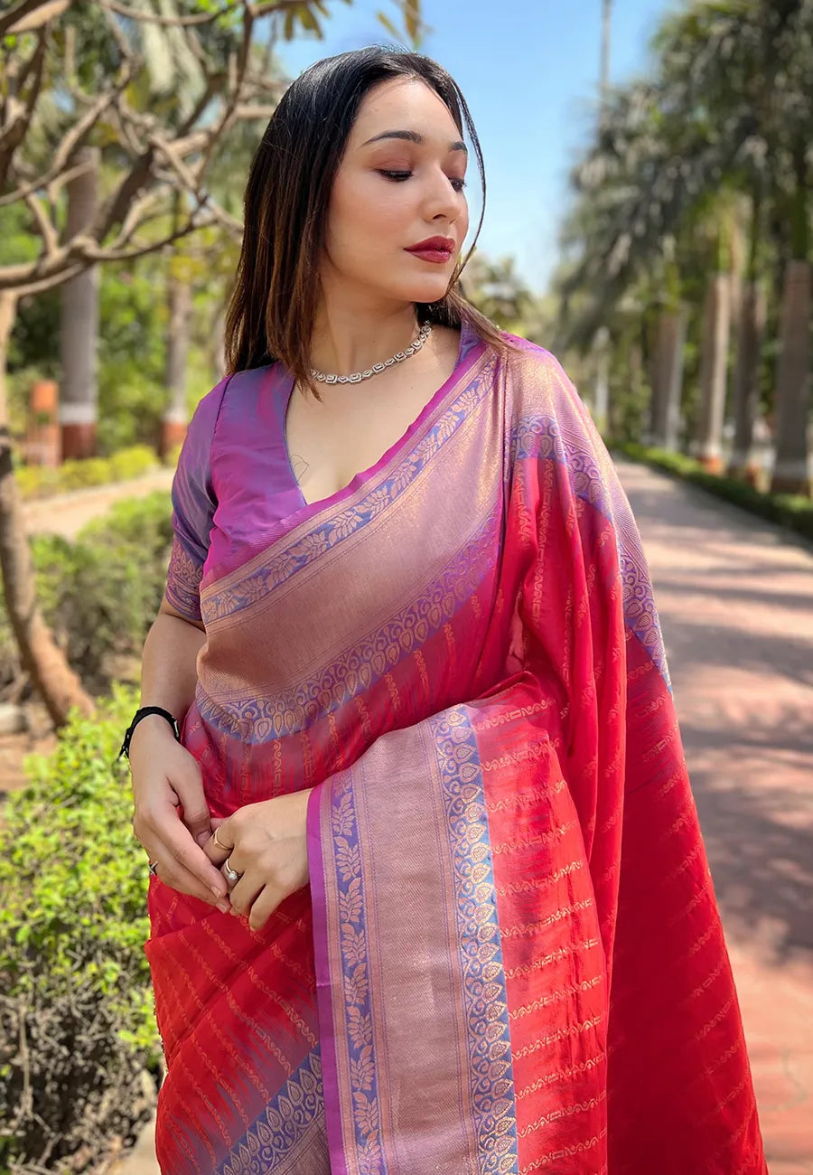 Soft Silk Zari Woven Saree (Product Code: AS-480)