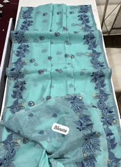 Soft Chanderi Cotton Resham Weaving & Jamdani Pallu Saree