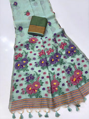 Soft Muga Cotton Jamdani Buttas Saree