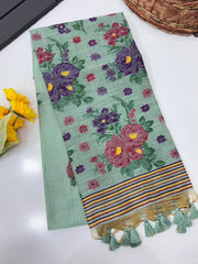 Soft Muga Cotton Jamdani Buttas Saree