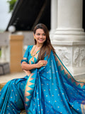 Soft Silk Designer Temple Paithani Saree