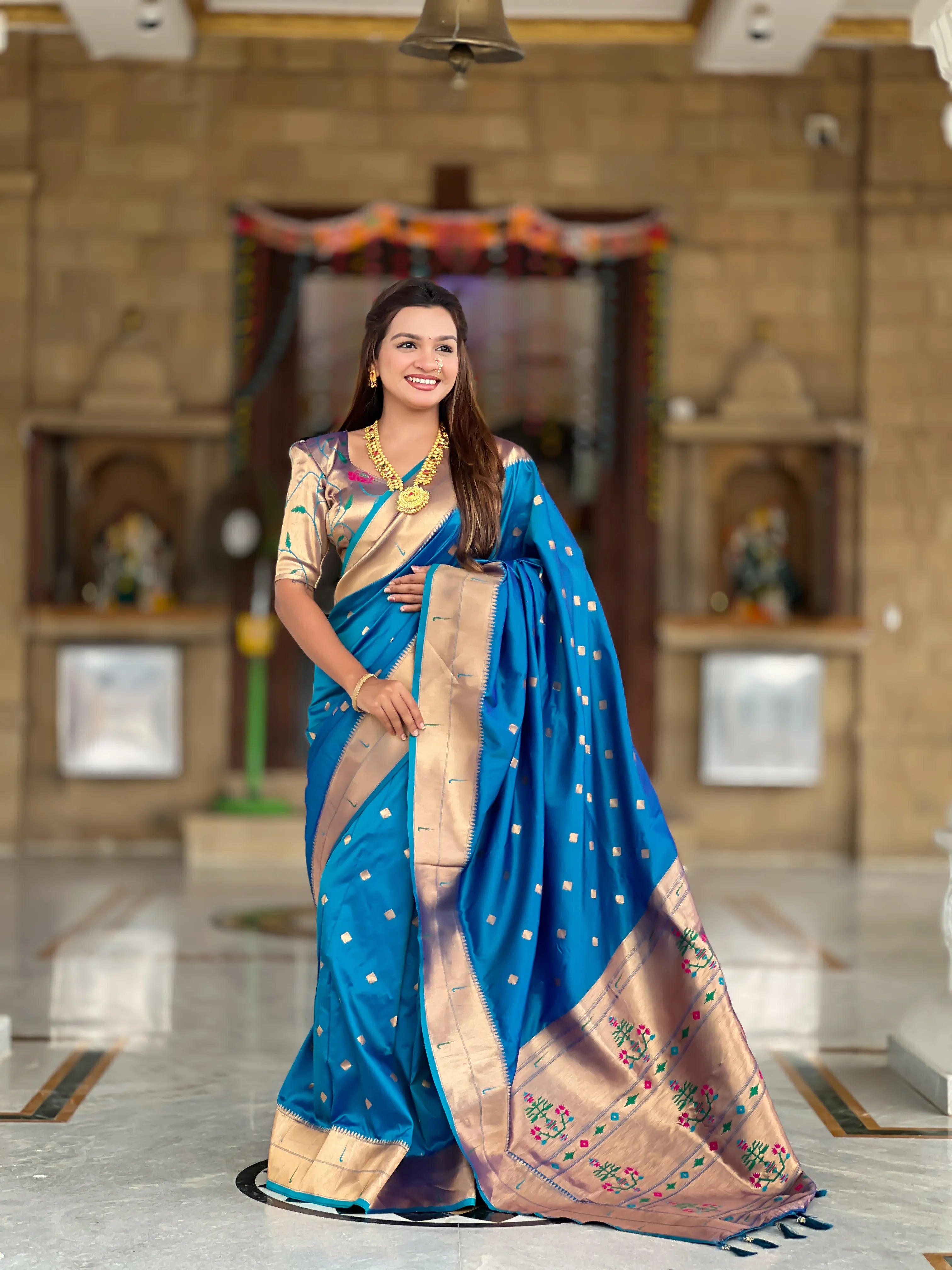 Soft Silk Designer Paithani Saree