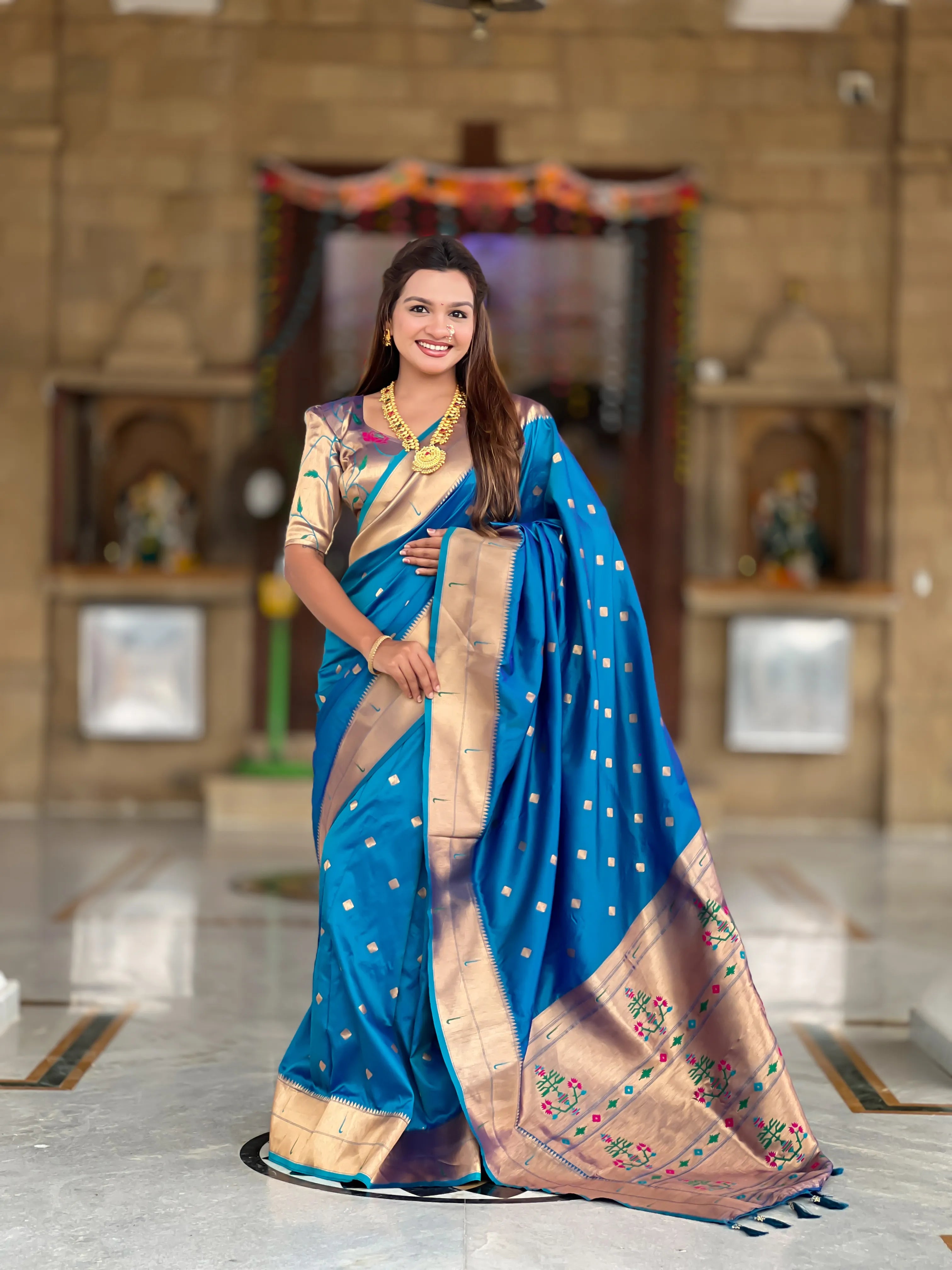 Soft Silk Designer Paithani Saree