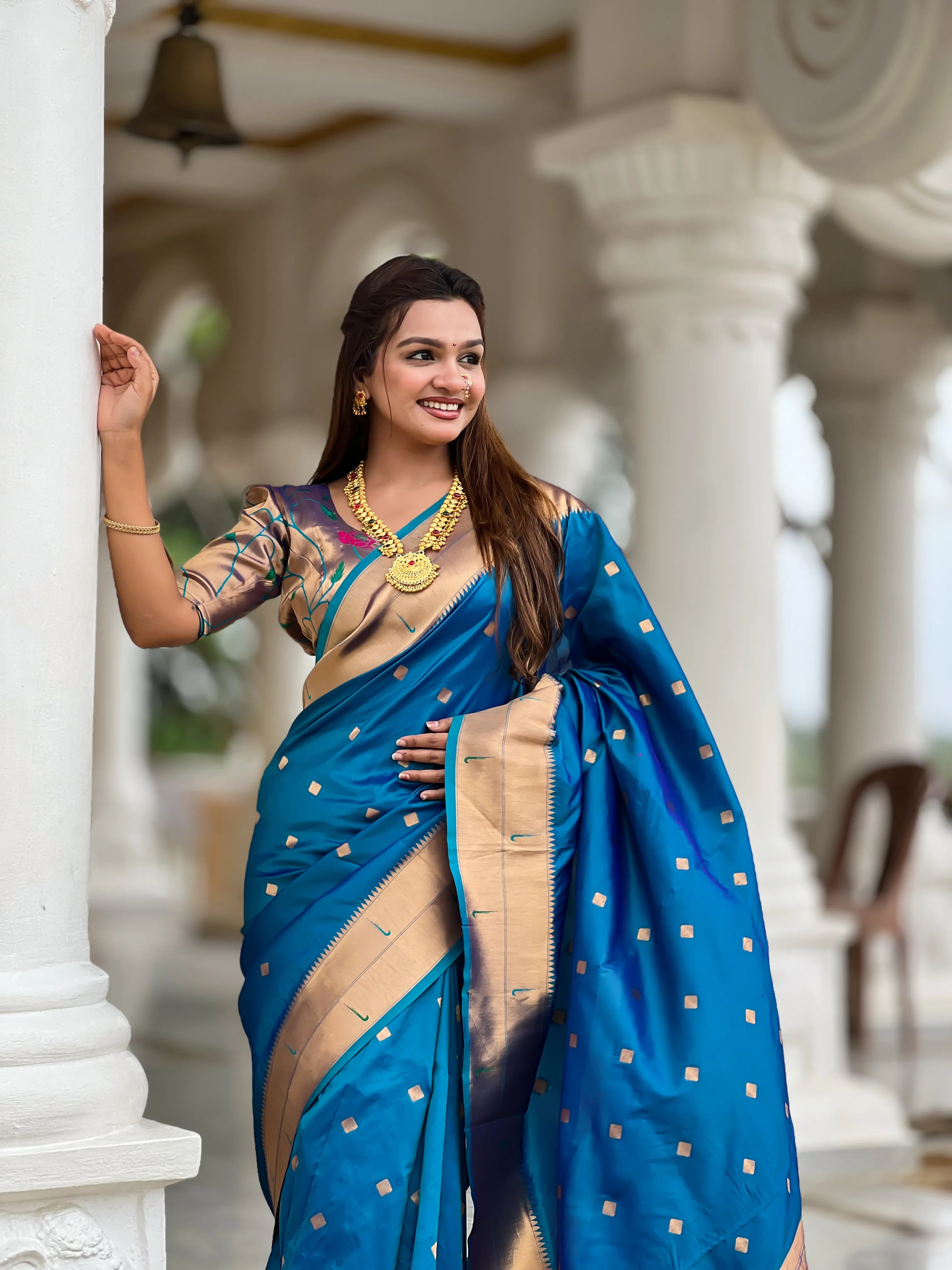Soft Silk Designer Paithani Saree