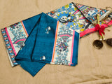 Soft Madhubani Silk Printed Kalamkari Saree