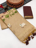 Premium Soft Muga Cotton Pichwai Saree
