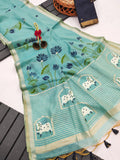 Premium Soft Muga Cotton Pichwai Saree