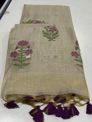 Premium soft Muga Cotton Saree