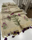 Premium soft Muga Cotton Saree