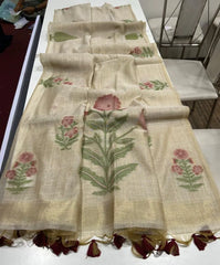 Premium soft Muga Cotton Saree