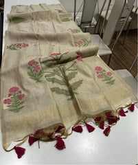 Premium soft Muga Cotton Saree