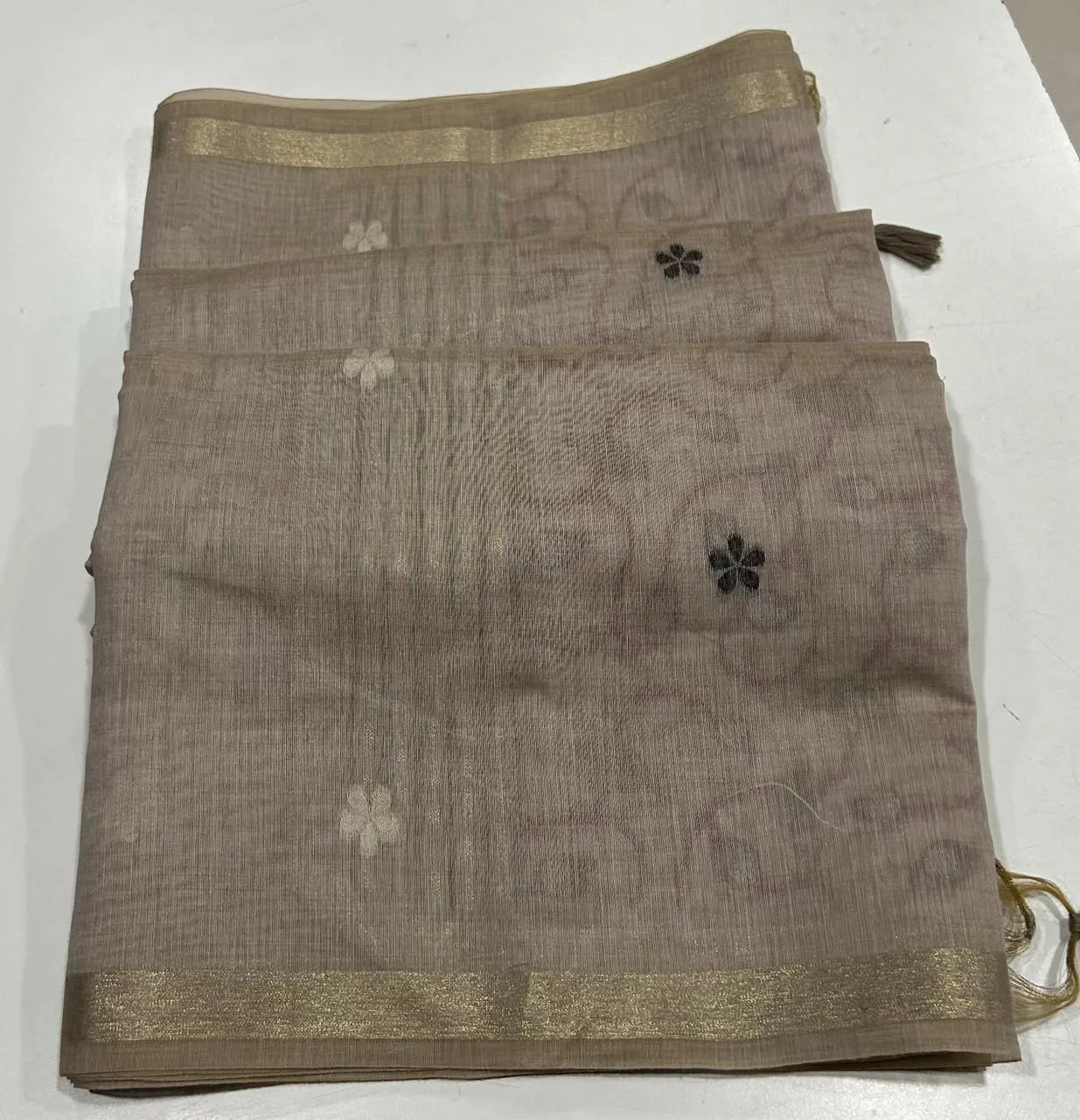 Soft Muga Cotton Colorful Pallu Saree