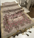 Soft Muga Cotton Colorful Pallu Saree