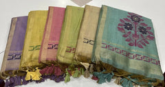 Classic Floral Paithani Type Muga Cotton Saree