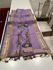 Premium Soft Paithani Type Muga Cotton Saree