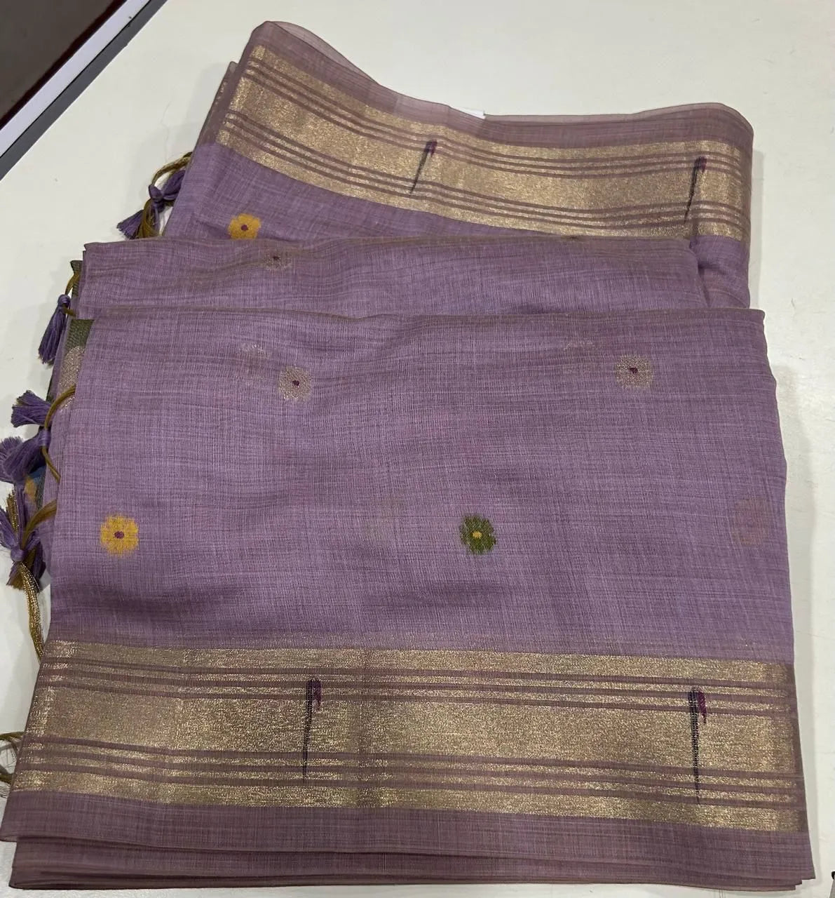 Premium Soft Paithani Type Muga Cotton Saree