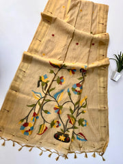 Premium Soft Paithani Type Muga Cotton Saree