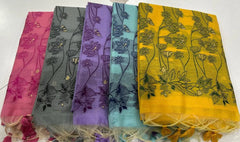 Soft Chanderi Cotton Resham Weaving & Jamdani Pallu Saree