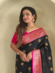 Banarasi Intricate Color Thread Saree