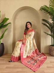 Banarasi Intricate Color Thread Saree