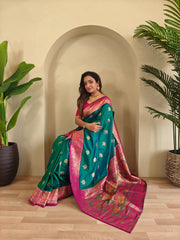 Banarasi Intricate Color Thread Saree