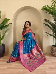 Banarasi Intricate Color Thread Saree