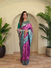 Banarasi Intricate Color Thread Saree