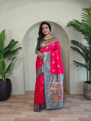 Banarasi Intricate Color Thread Saree