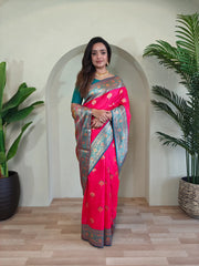 Banarasi Intricate Color Thread Saree