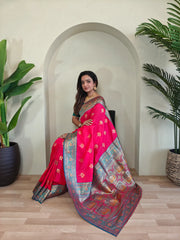 Banarasi Intricate Color Thread Saree