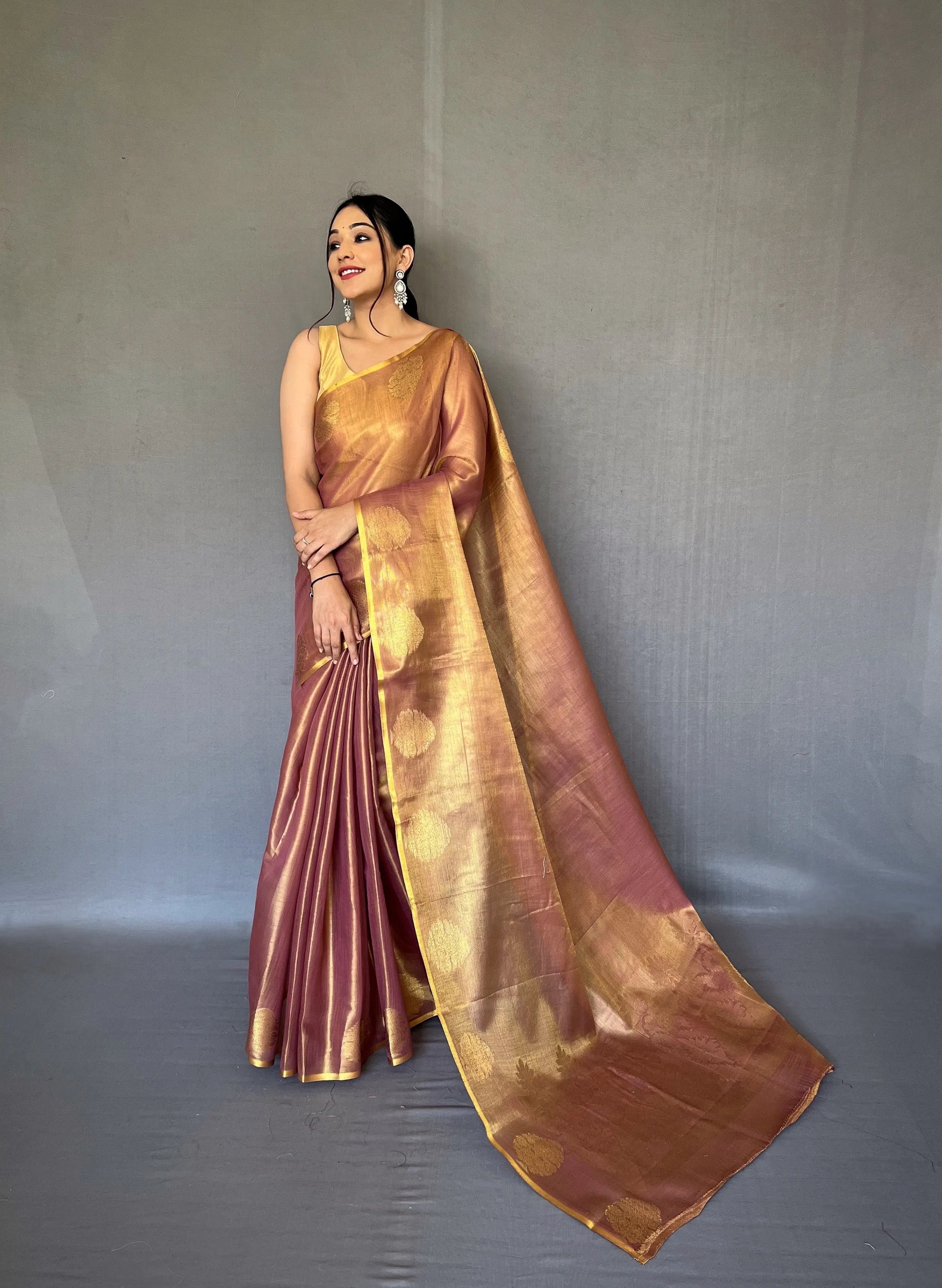 Tissue Silk Jacquard Weaving Saree