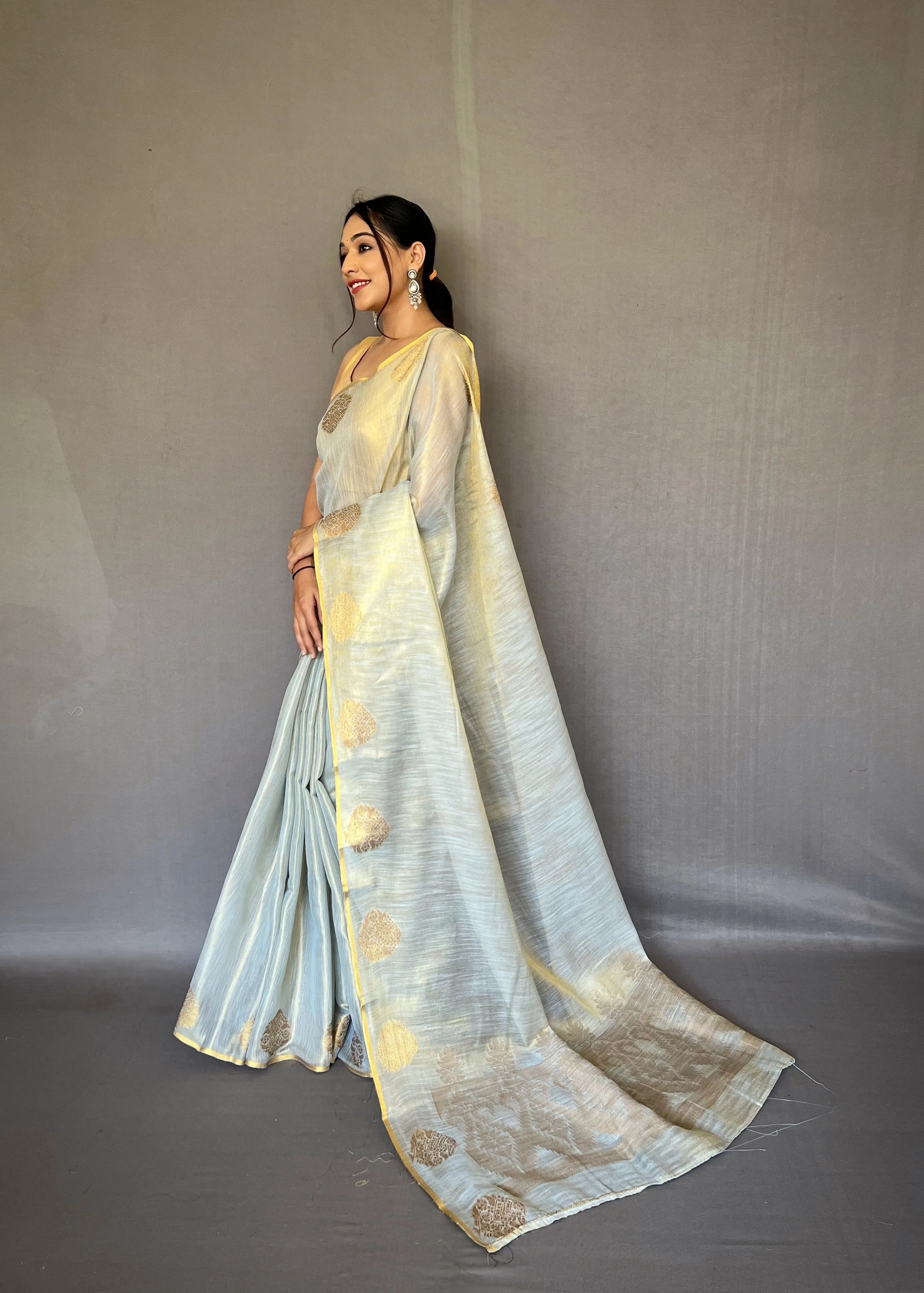 Tissue Silk Jacquard Weaving Saree