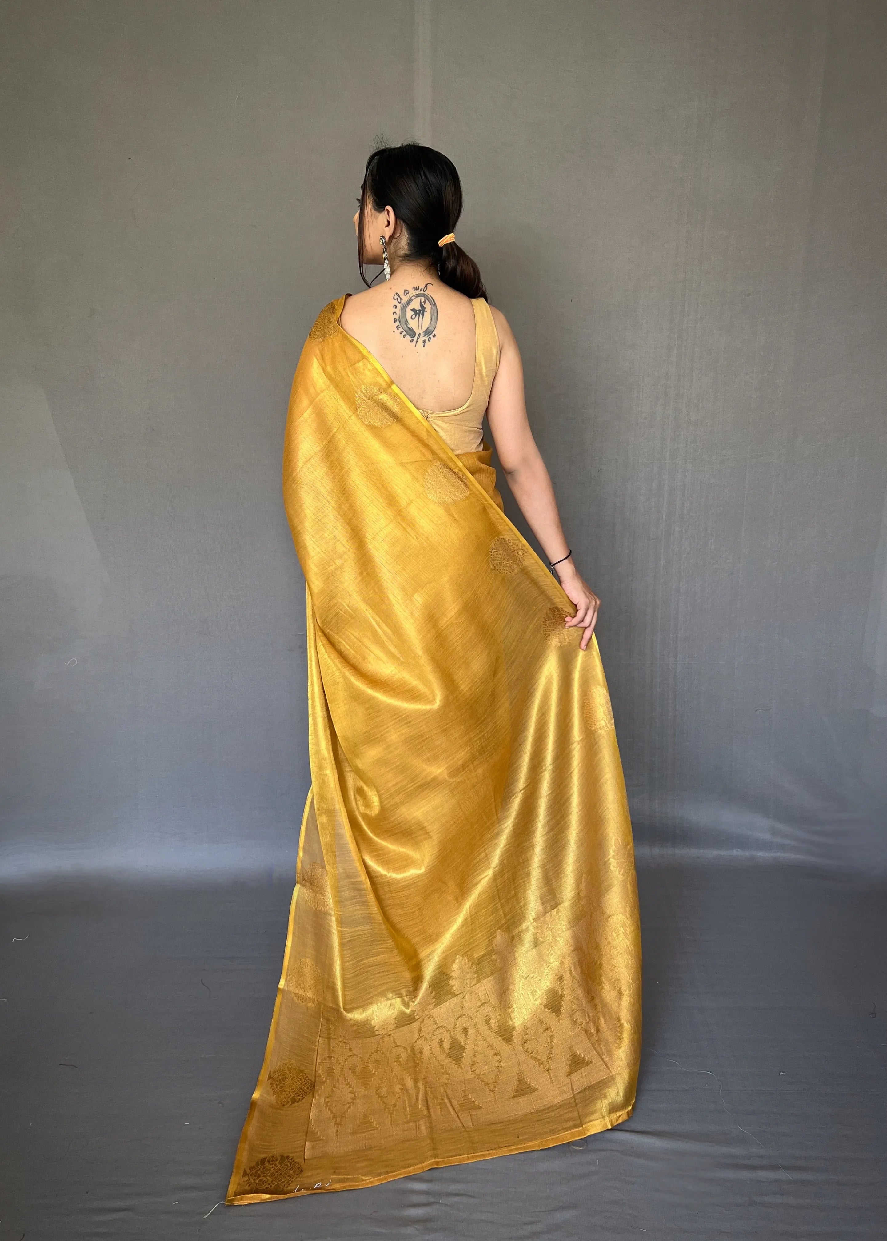 Tissue Silk Jacquard Weaving Saree
