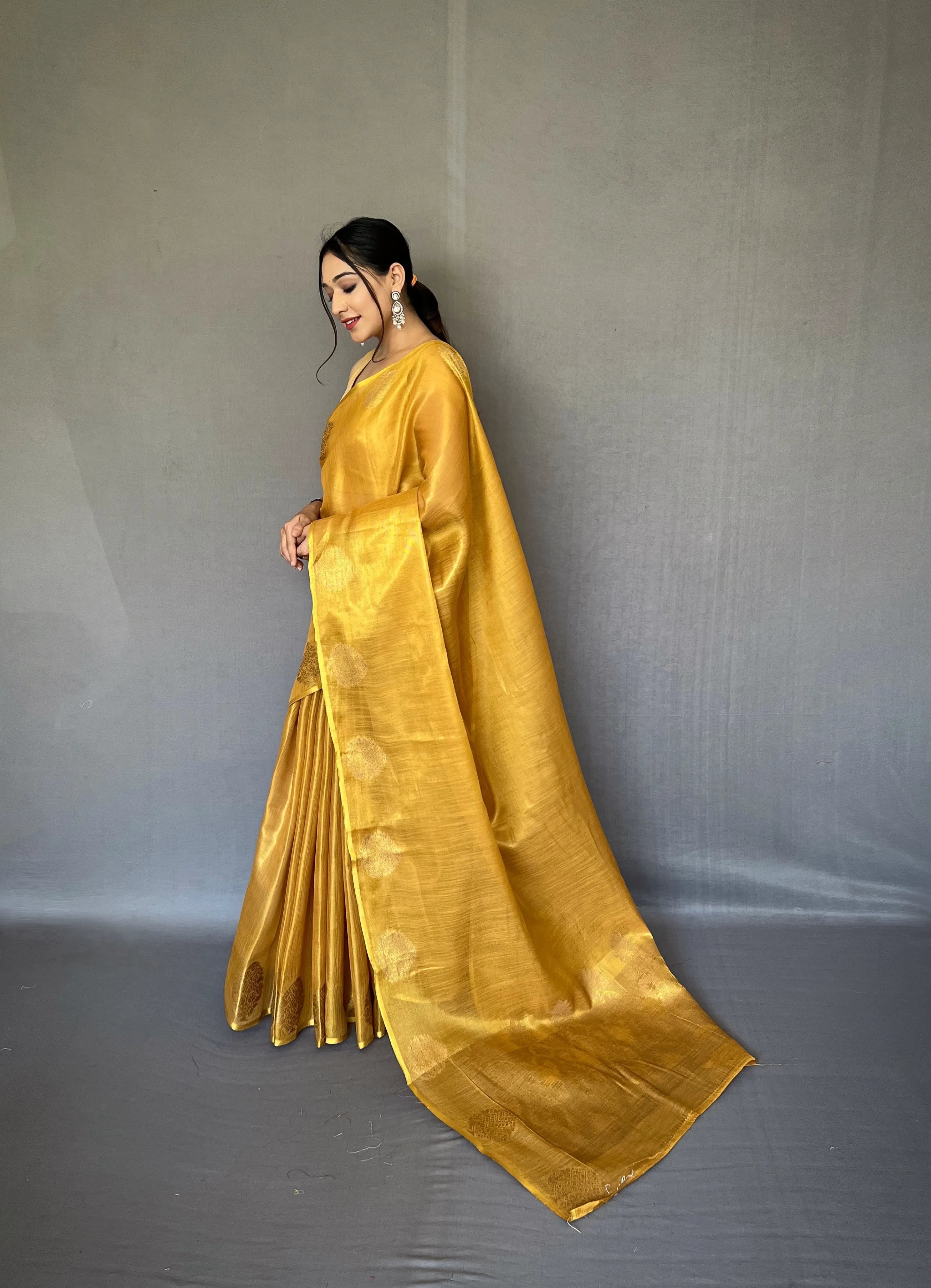Tissue Silk Jacquard Weaving Saree