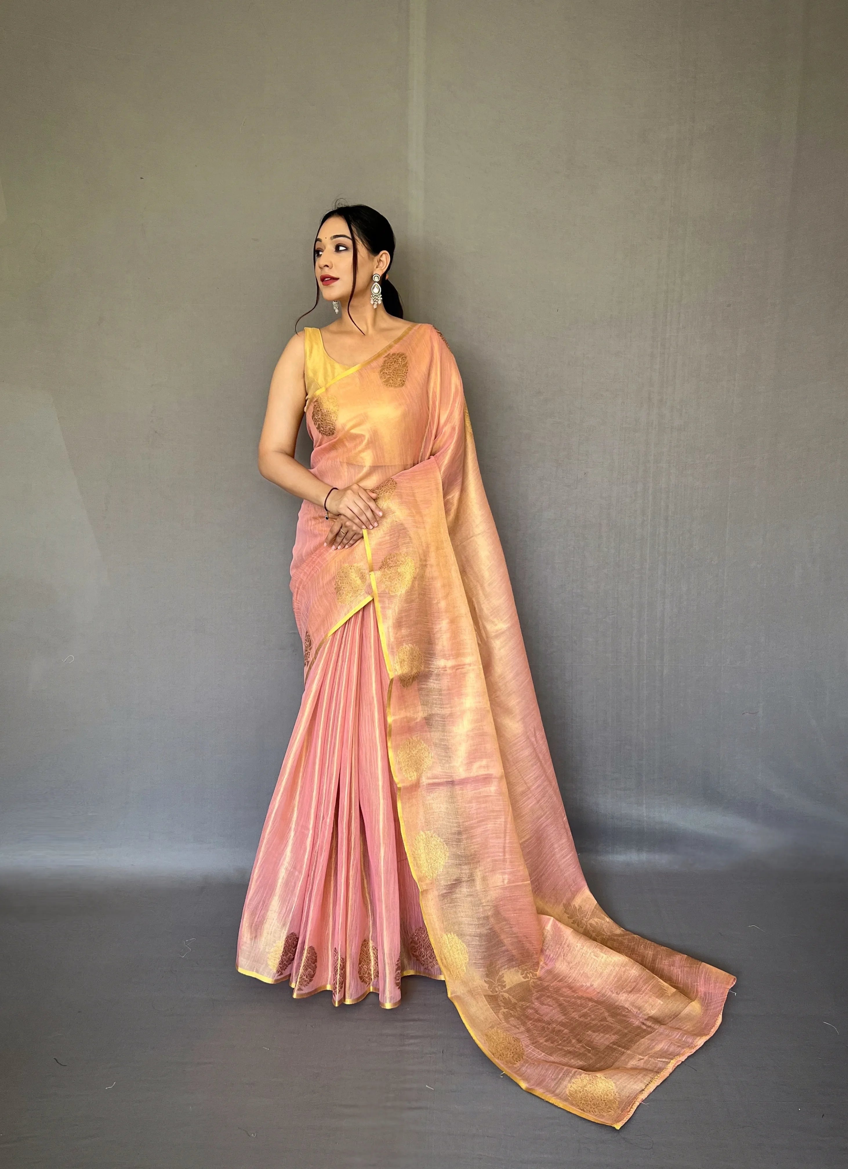 Tissue Silk Jacquard Weaving Saree