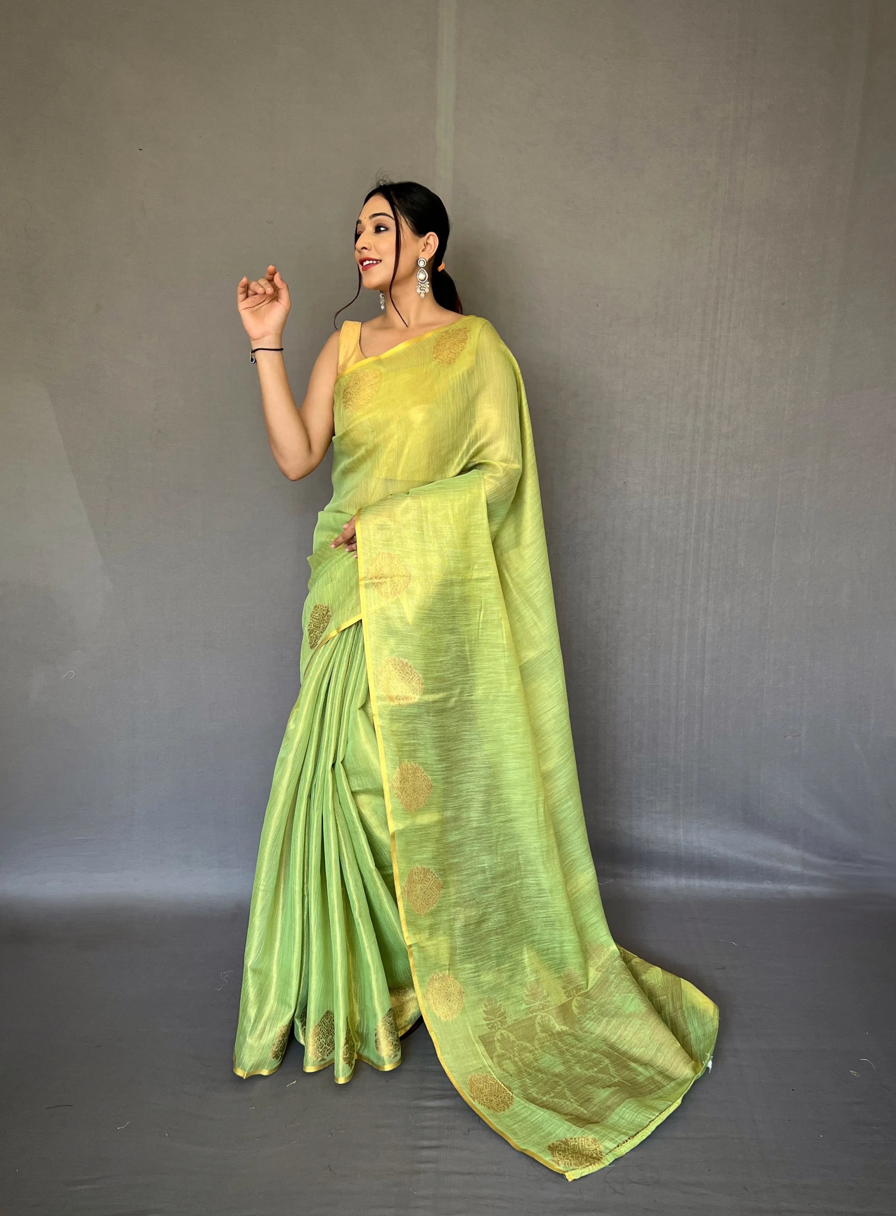 Tissue Silk Jacquard Weaving Saree