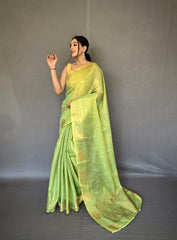 Designer Tissue Silk Jacquard Saree