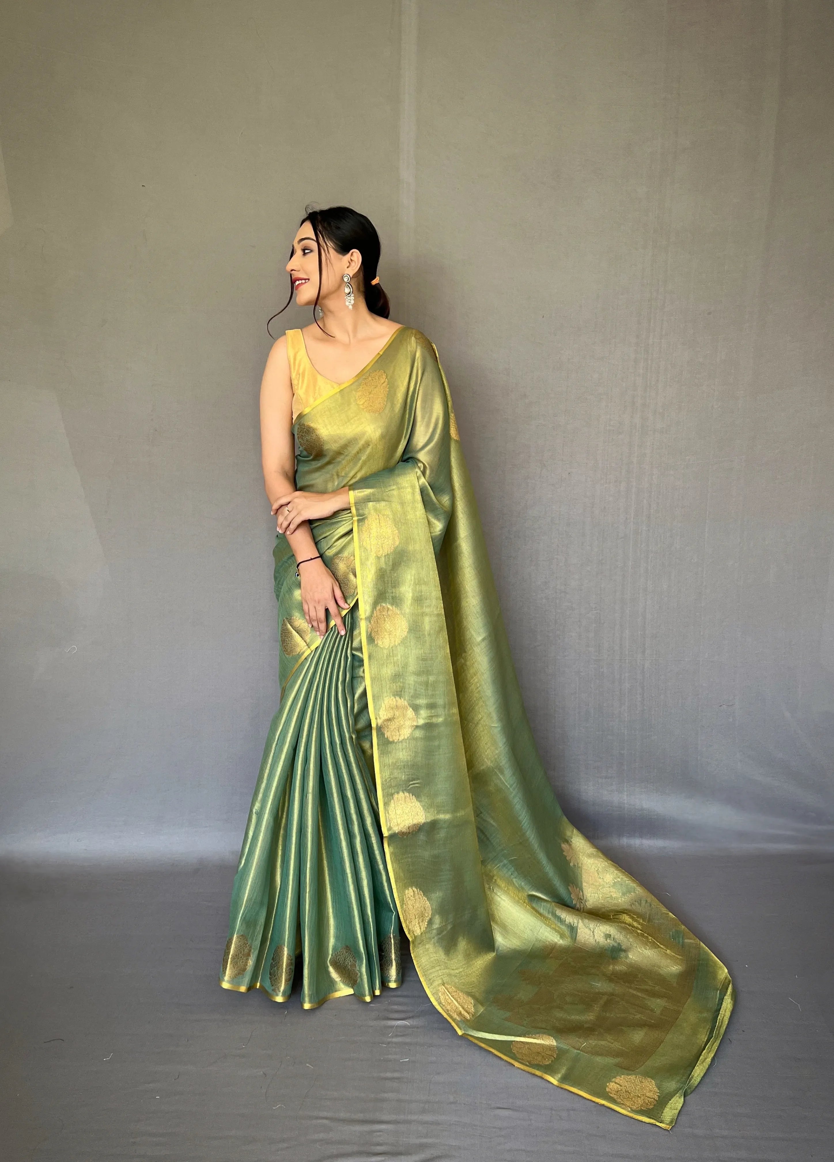 Tissue Silk Jacquard Weaving Saree