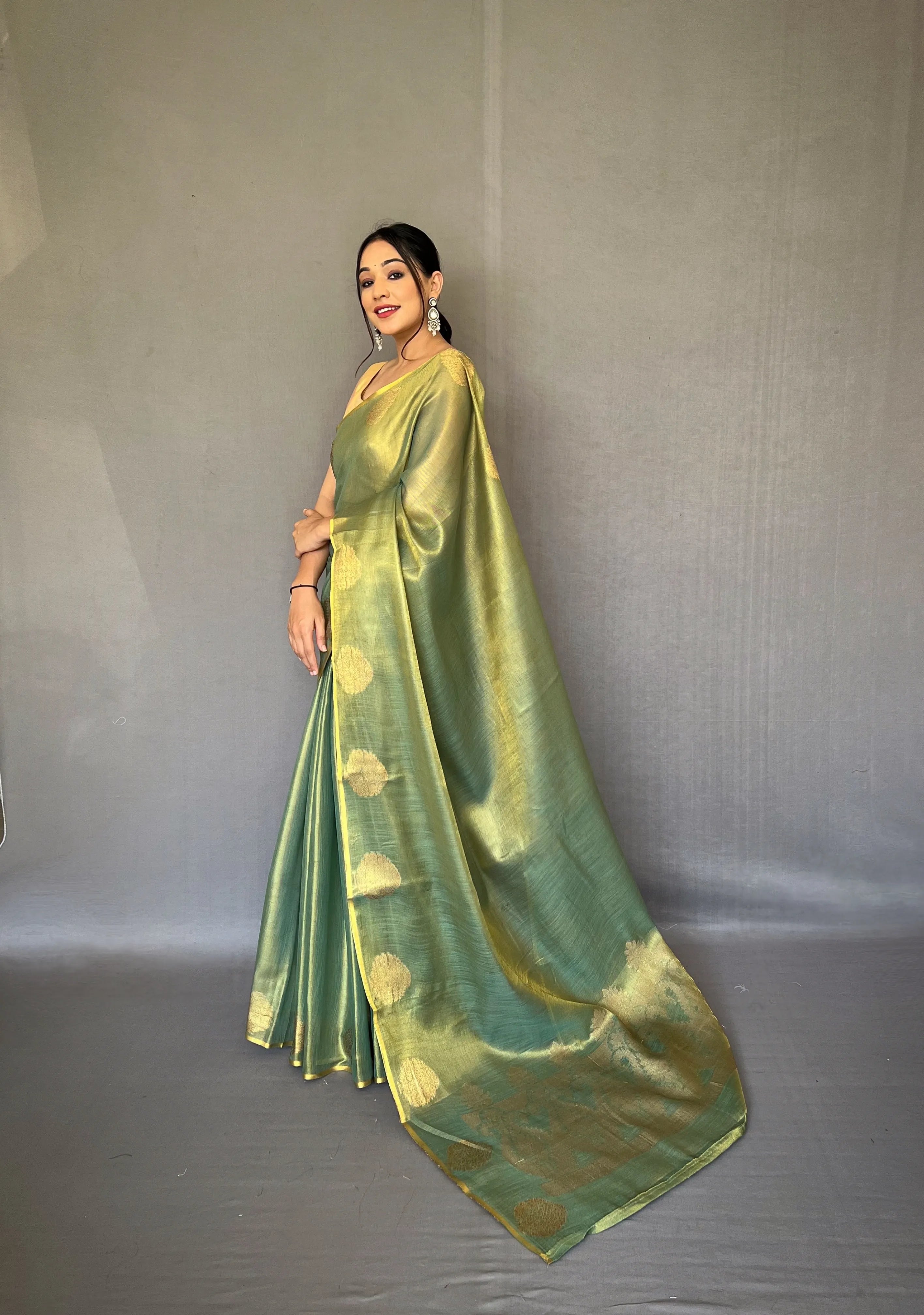 Tissue Silk Jacquard Weaving Saree