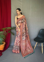Cotton Kashmiri Digital Printed Saree