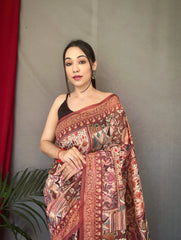 Cotton Kashmiri Digital Printed Saree