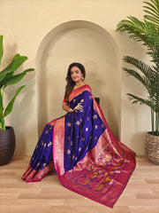 Banarasi Intricate Color Thread Saree