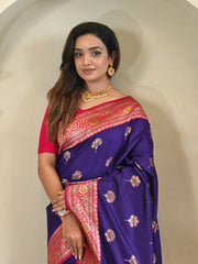 Banarasi Intricate Color Thread Saree