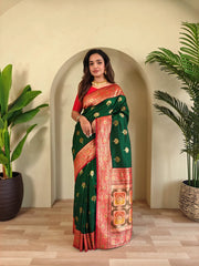 Banarasi Intricate Color Thread Saree
