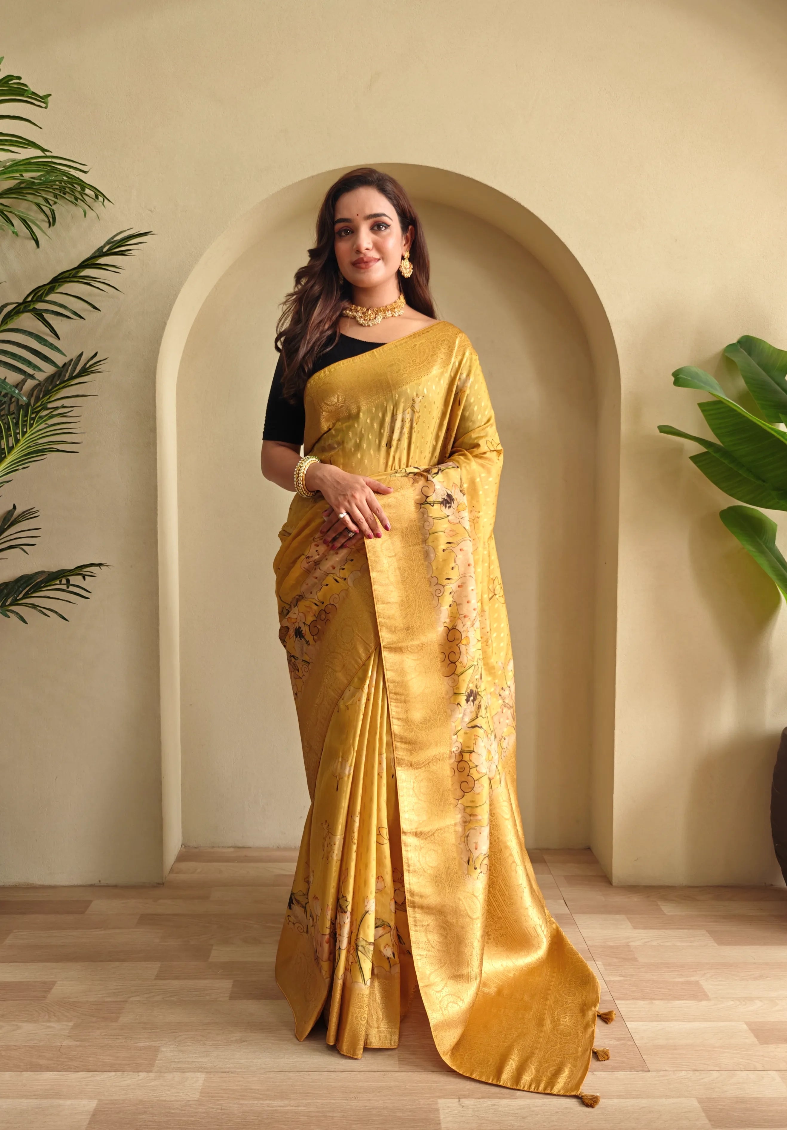 Viscose Georgette Digital Printed Saree