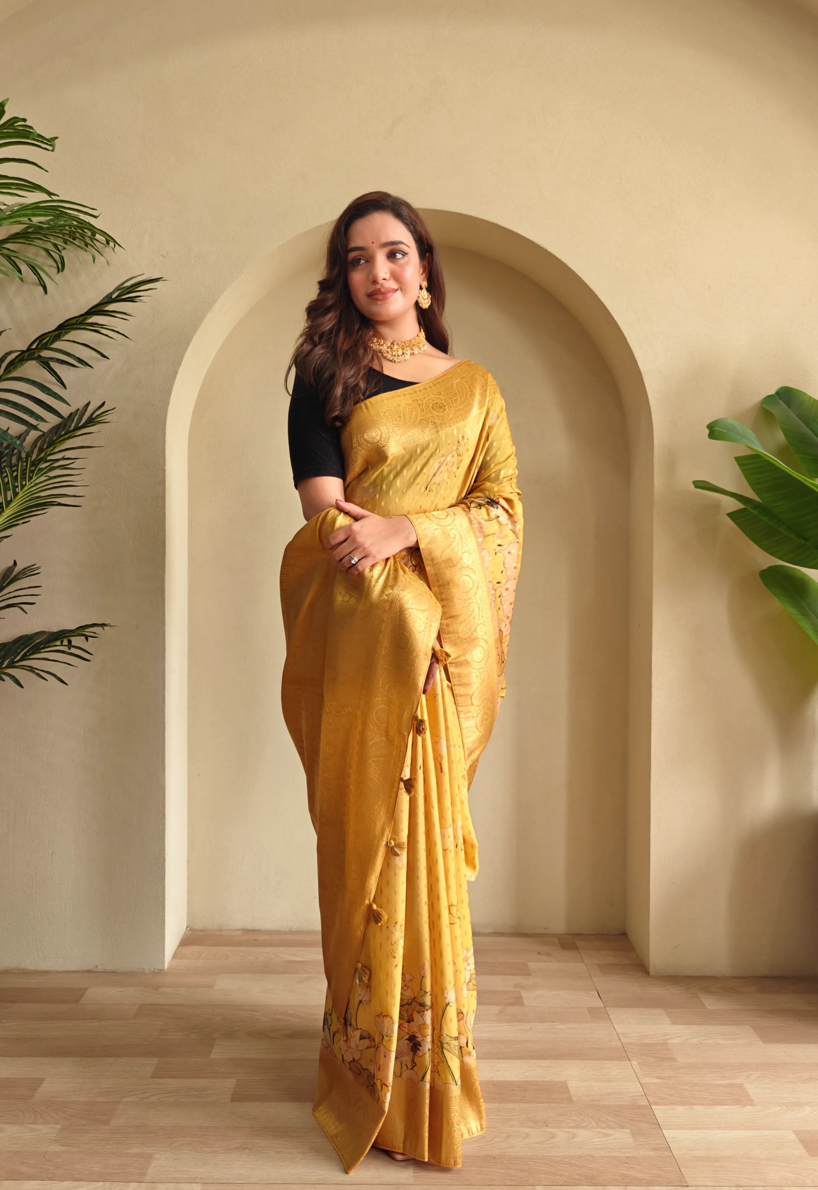 Viscose Georgette Digital Printed Saree